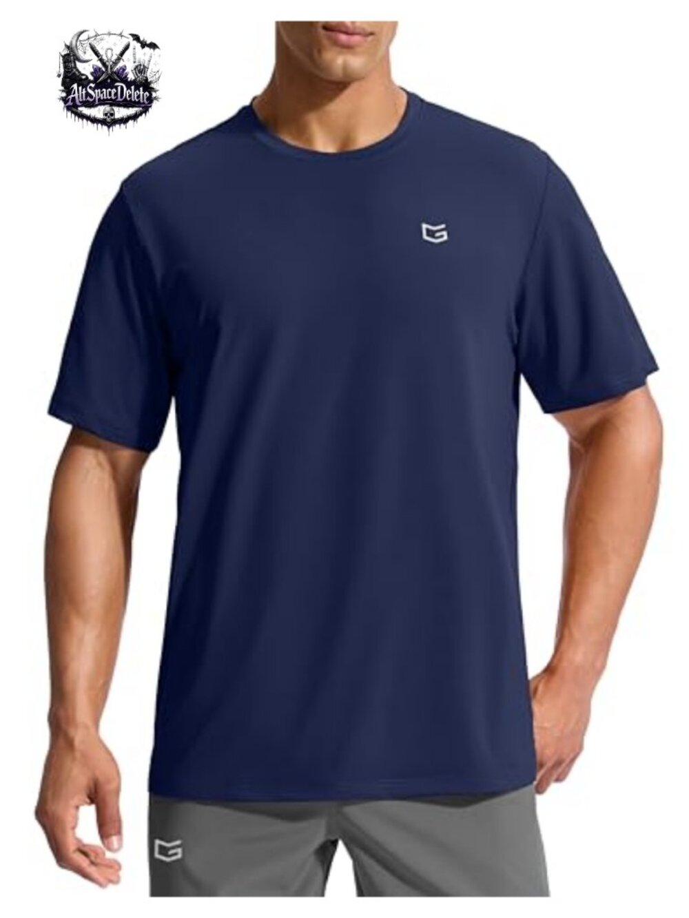 Men's UPF 50+ Sun Protection Rash Guard Short Sleeve Quick Dry Swim Shirt
